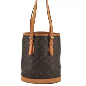 Louis Vuitton Monogram Bucket PM Shoulder Tote Bag M42238